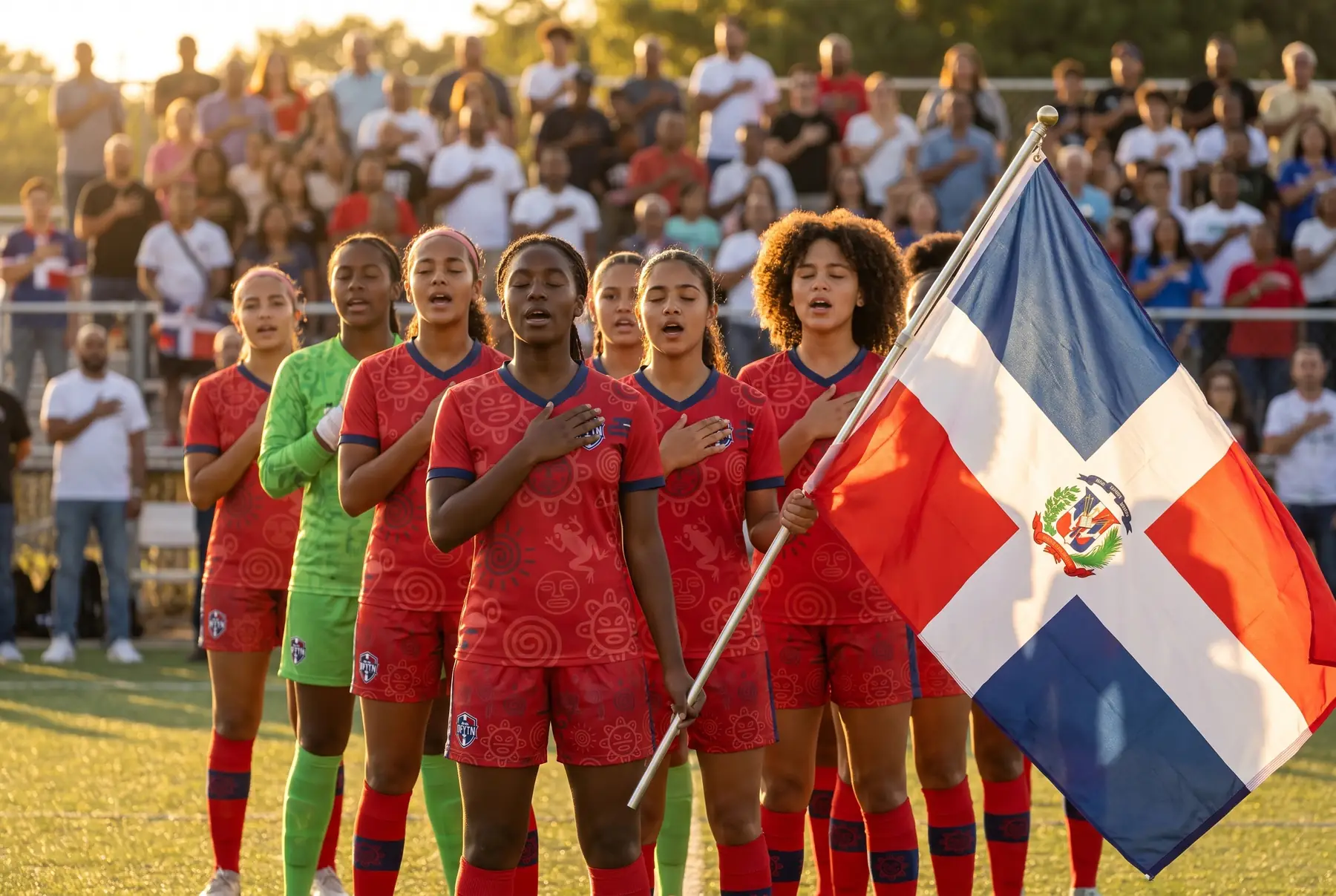 Dominican flag raised at a DYFN community event